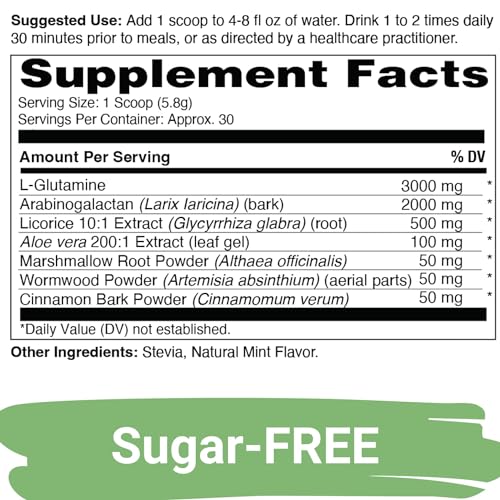 Vegan & Non-GMO Leaky Gut Repair Supplements to Relieve Bloating, Heartburn & Constipation
| Yuve Gut Health Restore, L